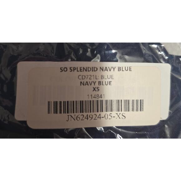 Lulus So Splendid Navy Blue Satin Long Sleeve Wrap Dress XS - Picture 8 of 9